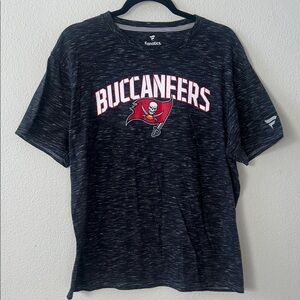Fanatics Buccaneers Black and Red Short Sleeve Tee